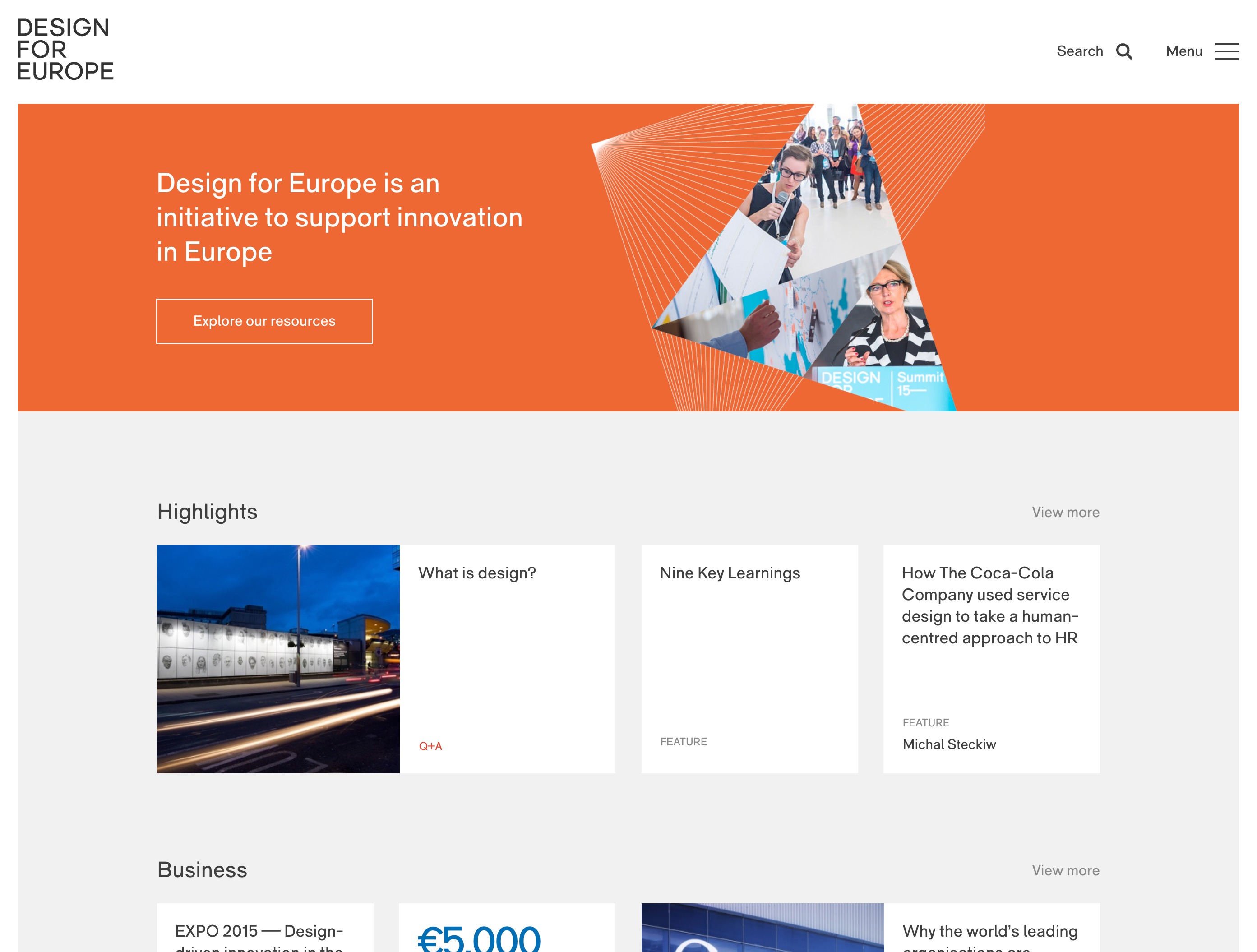 「Design for Europe」